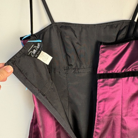 NWT VTG Zum Zum Niki Livas Juniors Y2K 90s Evening Gown Sz 1 Babydoll Prom Party - Picture 7 of 15